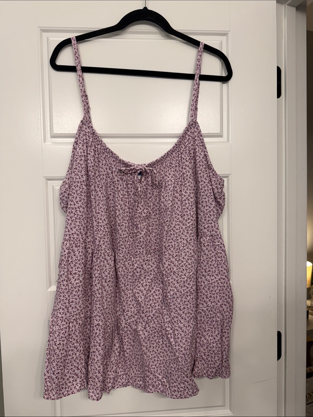 Old Navy Lavender Floral Spaghetti-Strap Camisole